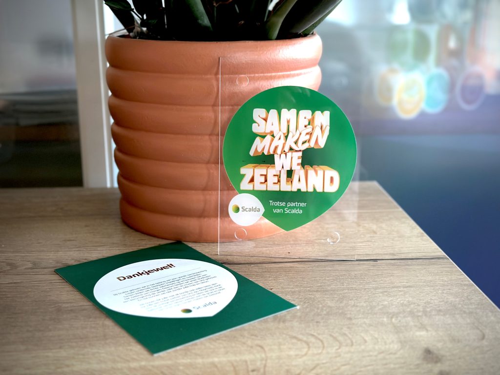 Samen maken we Zeeland bordje